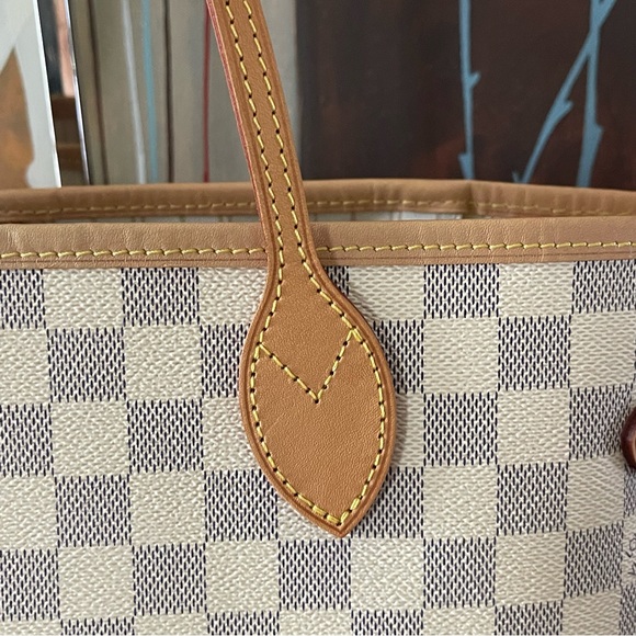 Louis Vuitton Neverfull MM Damier Azur with pouch - Picture 3 of 16